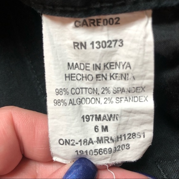 Lee Riders Black Denim Midrise Bermuda Shorts - Picture 4 of 7